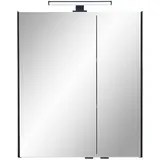 Saphir »Quickset 395 Badschrank, 2 Spiegeltüren, 2 Einlegeböden, 60 cm breit«, inkl. LED-Beleuchtung, Türdämpfer, Schalter-/Steckdosenkombination