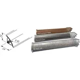 Express Küchen Abschlussleiste EXPRESS KÜCHEN "Trea WAP 300/400", grau (betonfarben hell), 400cm, MDF-Trägerplatte, Wandabschlussleisten, in zwei Längen, individuell kürzbar