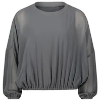 Vera Mont Damen Oversize-Bluse mit Rundhalsausschnitt Grey Olive,36 -