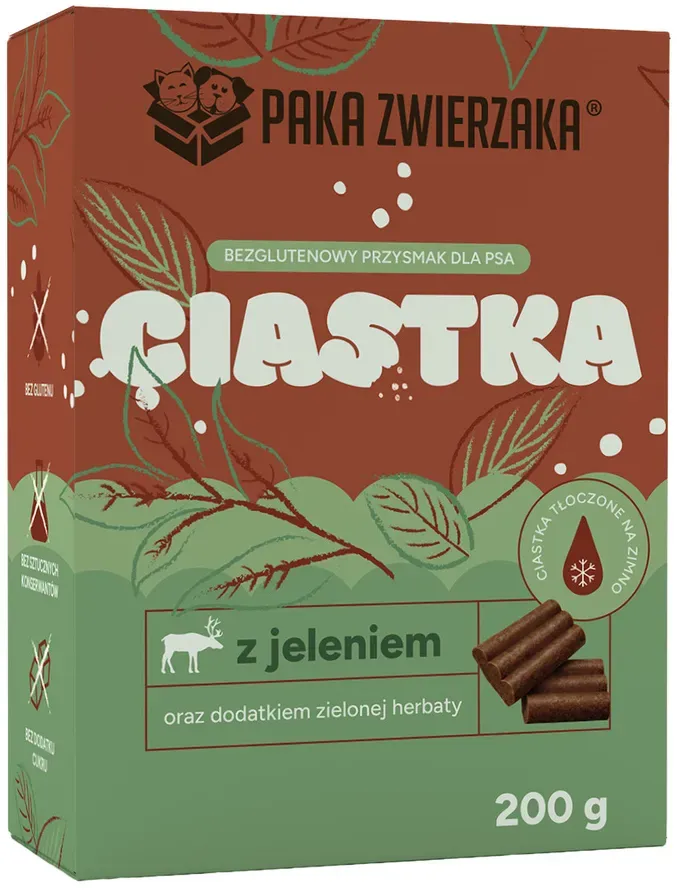 PAKA ZWIERZAKA – Hirschkekse mit grünem Tee (200g)