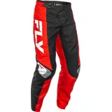 FLY RACING F-16 S25, Textilhose - Schwarz/Rot/Weiß / 34