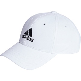 adidas Baseball Cap Baseballkappe, Weiß Schwarz, OSFM, Unisex-Adult