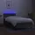 vidaXL Boxspringbett mit Matratze & LED Dunkelgrau 90x190 cm Stoff