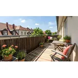 Bambusmatte 250 x 90 cm - Dunkel – Sichtschutzmatte aus Bambus, dunkel – rechteckige Bambus-Sichtschutz – ideal als Sichtschutz für Balkon & Garten