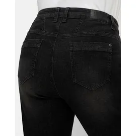 sheego Bequeme Jeans SHEEGO, Damen, Gr. 50, Normalgrößen, schwarz (schwarz denim), 99% Baumwolle, 1% Elasthan, unifarben, lang, Jeans