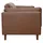 miliboo Couch Leder 3-Sitzer Braun