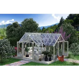 Palmako Gewächshaus Emilia 19 Grau 19,1 m2
