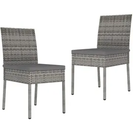 vidaXL Gartenstuhl 47 x 94 x 44 cm grau 2 St.