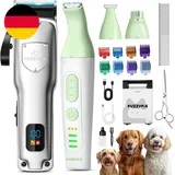 Hundeschermaschine 4 in 1 Set,Schermaschine Hund Für Dichtes Fell,Leise Profi Hu