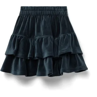 Tchibo - Kinder-Soft-Velvet-Stufenrock - Baby - Gr. 86/92 - dunkelblau