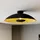 LINDBY Emilienne 1 E27 rund schwarz/gold