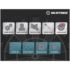 CARROMCO Smartness ELEKTRONIK DARTBOARD Arcadia 4.0 2-LOCH Abstand