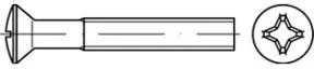 ISO 7047 Form C LinsenSenkkopfschraube M2,5x20 Edelstahl A2 blank PH