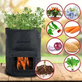 casativo-garden Pflanzen-Wachstumssäcke 2er Set 38 l Pflanztasche