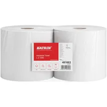 Katrin Plus L2 1500 2-lagig, weiß Handtücher in Rolle/Spule