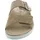 ROHDE Damen Pantolette Leder Zierschnalle Druck Wechselfußbett Rivella 5727, Größe:39 EU, Farbe:Beige - 39