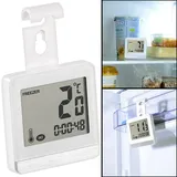 Rosenstein & Söhne Digitales Gefrier- & Kühlschrankthermometer  mit Temperatur-Timer weiß
