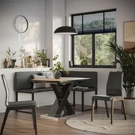 Vicco Eckbank, Schwarz, 120 x 150 cm,