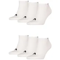 Head Sneakersocken 6er Pack Weiß 43-46