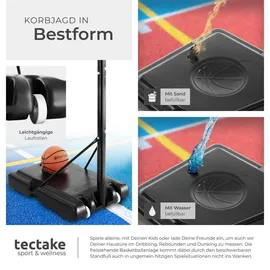 Tectake Basketballkorb Dirk Schwarz 230 - 305 cm