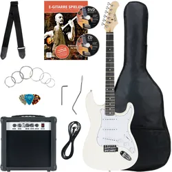 Rocktile Banger's Pack E-Gitarren Set, 8-teilig White
