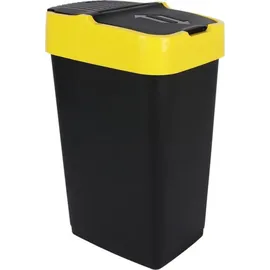 Spetebo Abfalleimer mit Schwingdeckel - 60 Liter - 3 Farben sortiert