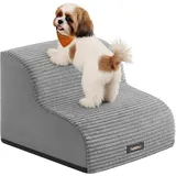 Feandrea Hundetreppe, 2 Stufen, Haustiertreppe, Für Kleine Hunde, Bett, Sofa, Wa