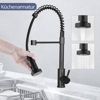 Edelstahl Küchenarmatur Ausziehbar Brause Wasserhahn Küche Einhand Mischbatterie