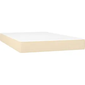 vidaXL Boxspringbett 120 x 200 cm Creme