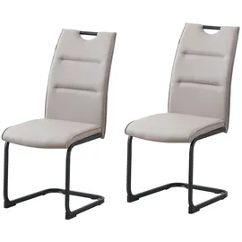 Hti-Living Schwingstuhl Kunstleder blau 2er Set