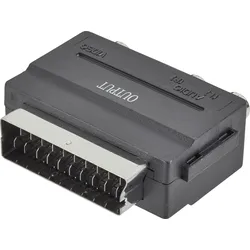 SpeaKa Professional SP-7870668 SCART / Cinch Adapter [1x SCART-Stecker - 3x Cinch-Buchse] Schwarz