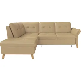 sit&more Ecksofa SIT & MORE "Göteborg", braun (cappuccino), B:250cm H:90cm T:226cm, Sofas, Ecksofa, inkl. Sitztiefenverstellung, wahlweise mit Bettfunktion & Bettkasten