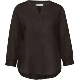 STREET ONE Bluse mit Split Neck Braun 38
