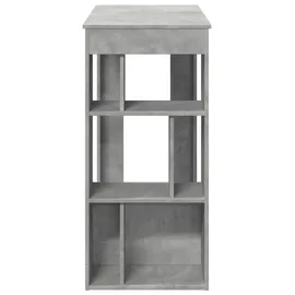 vidaXL Bartisch mit Regal 102 x 50 x 103,5 cm Grau