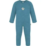 normani Outdoor Sports Baby Merino Strampler Waverly in Blau | Gr.: 74