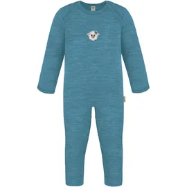 normani Outdoor Sports Baby Merino Strampler Waverly in Blau | Gr.: 74