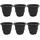 vidaXL Runder Blumentopf Ø 26 x 21,5 cm Schwarz