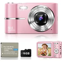 ejxhknf Digitalkamera 50MP Rosa
