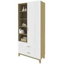 Sofa.de Highboard Hygge Oak ¦ holzfarben ¦ Maße (cm): B: 100 H: 230 T: 45.0