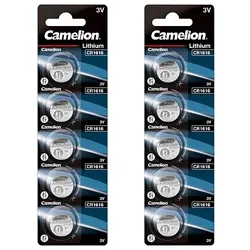 Camelion CR1616 Lithium Knopfzelle 3V - 10 Batterien - 2 x 5er Streifen