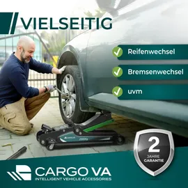 CARGO VA Intelligent Vehicle Accessories Rangierwagenheber Stahl 2,5T 85-380 mm grün
