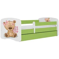 Raumhirsch furniture Kinderbett, Grün, Holzwerkstoff, Holzwerkstoff, 1 Schubladen, 80x180