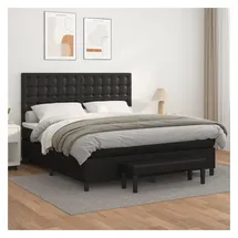 vidaXL Boxspringbett 180 x 200 cm Schwarz