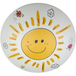NIERMANN Deckenleuchte "Sunny", gelb (weiß, gelb), H:9cm, Lampen, Deckenschale Sunny, Kinderlampe