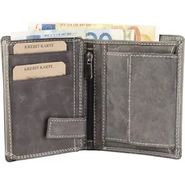 Akzent Geldbörse Herren Portemonnaie grau