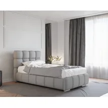 Homesy Polsterbett Bliss, Ein Luxusbett in jeder Größe 120x200cm 100x200 cm 90x200cm grau 100 cm