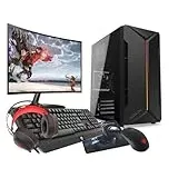 VIST Gaming PC Komplett Set Ryzen7 5700G 32GB RX Vega SSD 1TB WiFi Win 11 LCD 24"