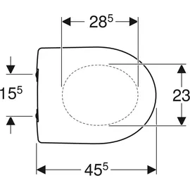 Geberit Renova WC-Sitz Weiß