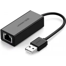 UGREEN externe Netzwerkkarte RJ45 - USB 2.0 100 Mbps Ethernet schwarz CR110 20254)