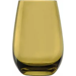 Becher STÖLZLE "ELEMENTS", grün (olivgrün), H:12cm Ø:8,5cm, Glas, Trinkgefäße, 6-teilig